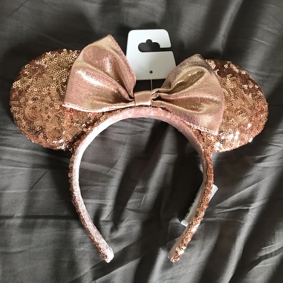 Disney Accessories - Disney Parks Rose Gold Minnie Ears